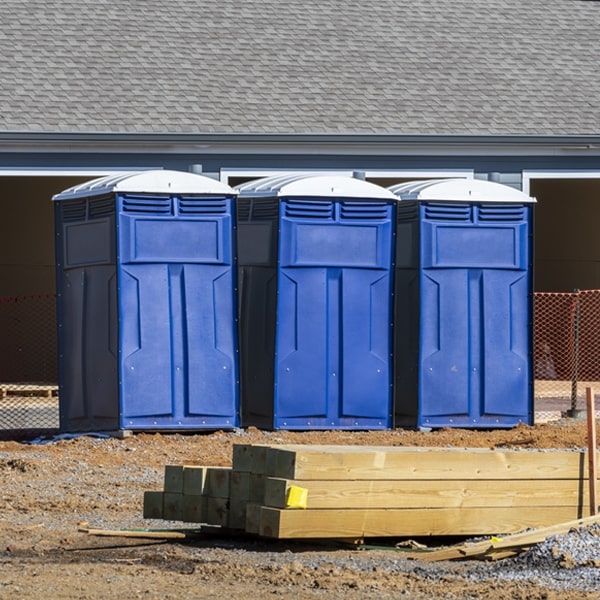 how often are the portable toilets cleaned and serviced during a rental period in Genoa